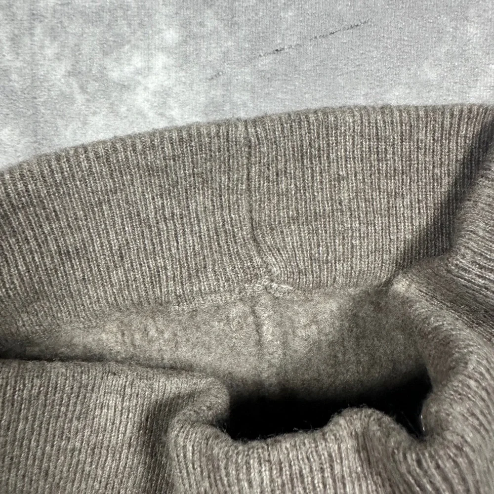 Alo Yoga Kids Ribbed Knit Flared Lounge Pants Brown Size Small 6-7 Elastic Waist